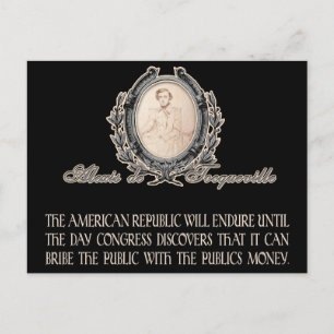 Postal Cita de Alexis de Tocqueville: El curso de la vida