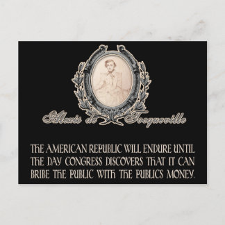 Postal Cita de Alexis de Tocqueville: El curso de la vida