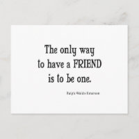 Cita de amistad inspiradora vintage de Emerson