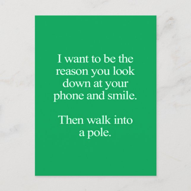 POSTAL CITA DE AMOR DIVERTIDO DICIENDO EXPRESIONES TEXTO  (Anverso)