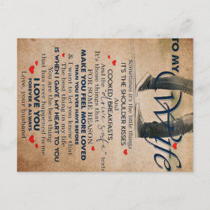 Postal Cita De Amor Para Esposa, Cumpleaños De Esposa, Pa