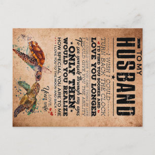 Postal Cita De Amor Para Idea De Regalo De Marido, Cumple