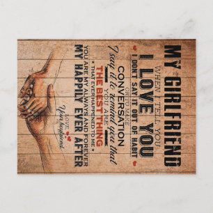 Postal Cita De Amor Para Novia, Regalo De Cumpleaños De N