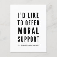 Cita de apoyo moral con sarcasmo y ánimo