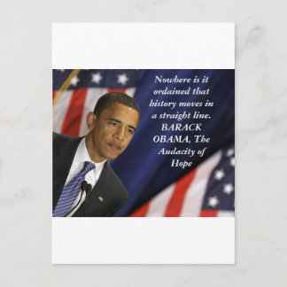 Postal Cita de Barack Obama sobre historia