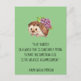 Postal Cita de Be Yourself Emerson con seudónimo