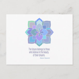 Postal Cita de belleza Mandala Eleanor Roosevelt