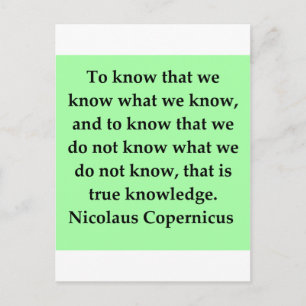 Postal cita de copernico