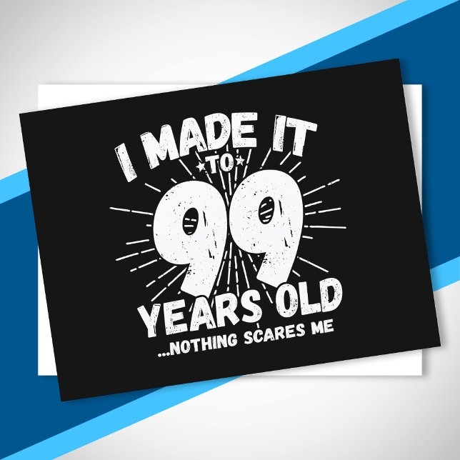 Postal Cita de cumpleaños 99 divertida Sarcástica 99 años (Subido por el creador)