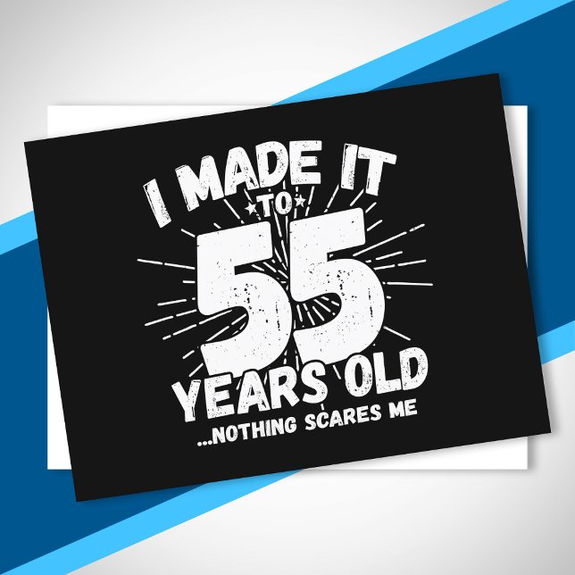 Postal Cita de cumpleaños número 55 graciosa Sarcástica d (Subido por el creador)