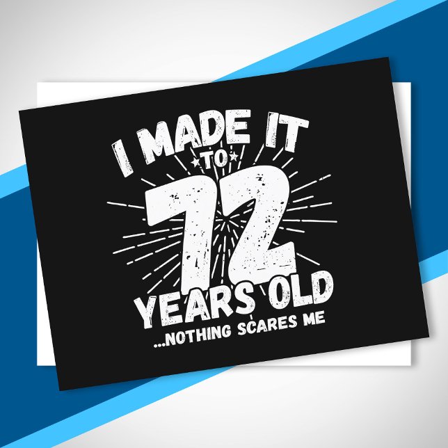 Postal Cita de cumpleaños número 72 graciosa Sarcástica d (Subido por el creador)
