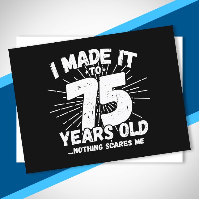Postal Cita de cumpleaños número 75 graciosa Sarcástica d (Subido por el creador)