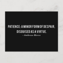 Cita de definición de paciente de Ambrose Bierce