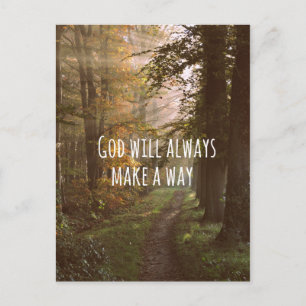 Postal Cita de Dios inspiradora