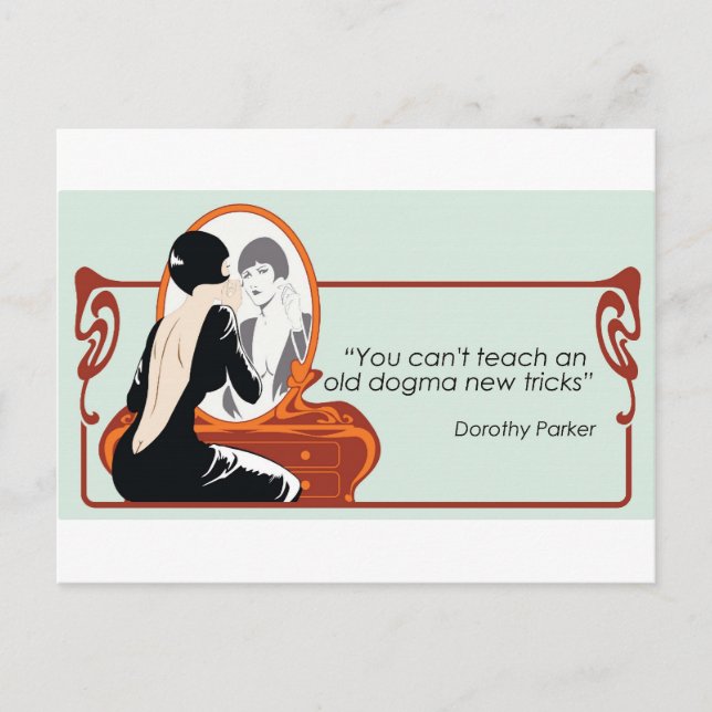 Postal Cita de Dorothy Parker (Anverso)