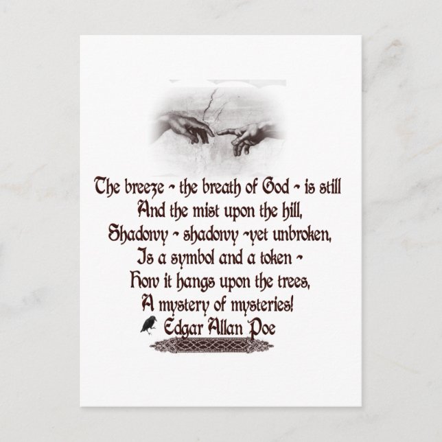 Postal Cita de Edgar Allan Poe (Anverso)