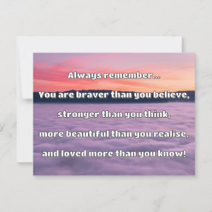 Postal Cita de Empath Bravery Positive Animation