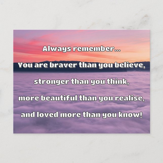 Postal Cita de Empath Bravery Positive Animation (Anverso)