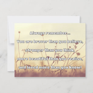 Postal Cita de Empath Bravery Positive Animation