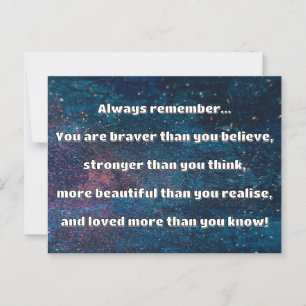 Postal Cita de Empath Bravery Positive Animation