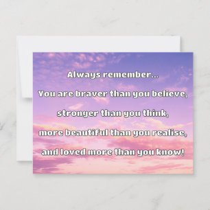 Postal Cita de Empath Bravery Positive Animation
