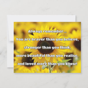 Postal Cita de Empath Bravery Positive Animation