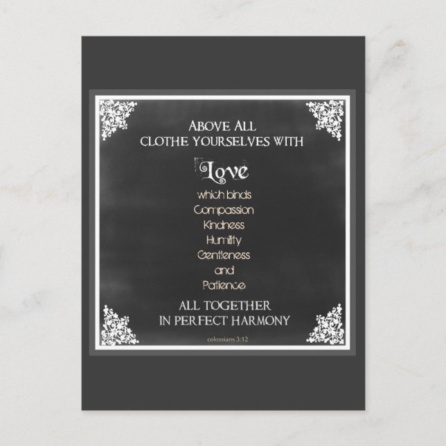 Postal Cita de Escritura inspiradora (Anverso)