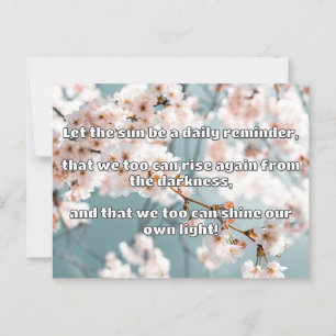 Postal Cita de estímulo positiva de Empath Shine
