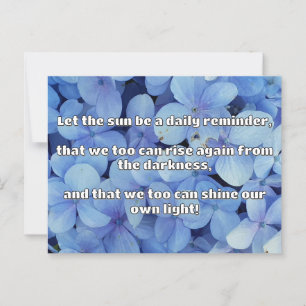 Postal Cita de estímulo positiva de Empath Shine