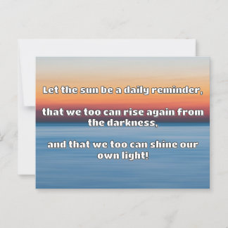 Postal Cita de estímulo positiva de Empath Shine