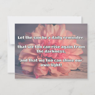 Postal Cita de estímulo positiva de Empath Shine