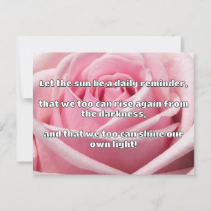 Postal Cita de estímulo positiva de Empath Shine