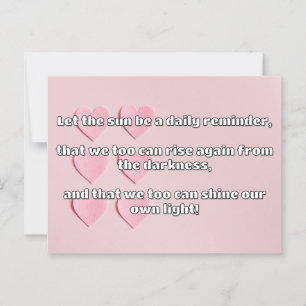 Postal Cita de estímulo positiva de Empath Shine