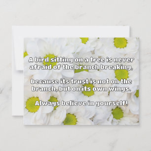 Postal Cita de estímulo positivo de Empath Belig