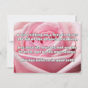 Postal Cita de estímulo positivo de Empath Belig