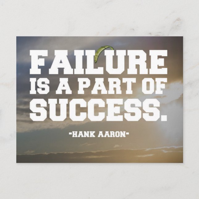 Postal Cita de éxito y fallo (Anverso)