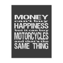 Cita de felicidad de motocicleta