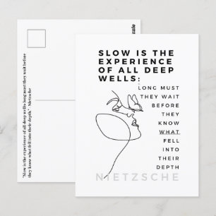 Postal Cita de filosofía introvertida del alma profunda N