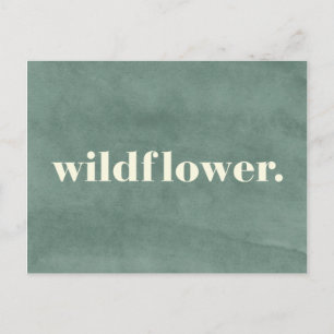 Postal Cita de Flor silvestre