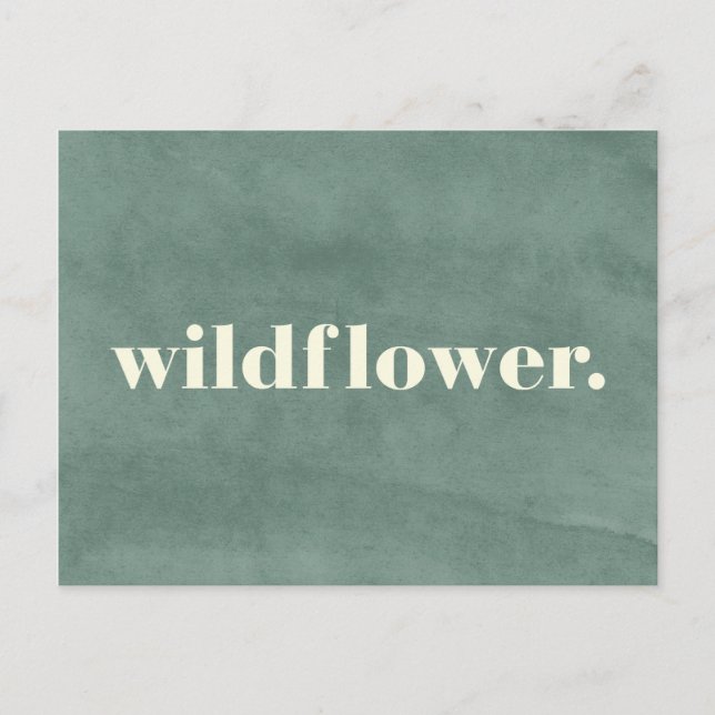 Postal Cita de Flor silvestre (Anverso)