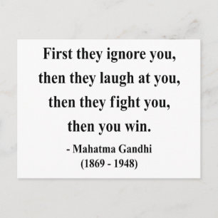 Postal Cita de Gandhi 5a