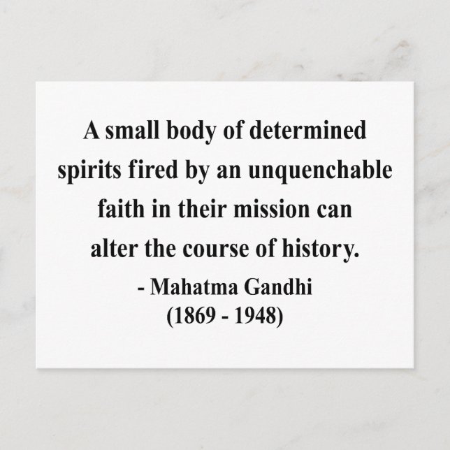 Postal Cita de Gandhi 6a (Anverso)