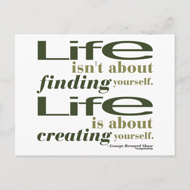 Postal Cita de George Bernard Shaw (Anverso)