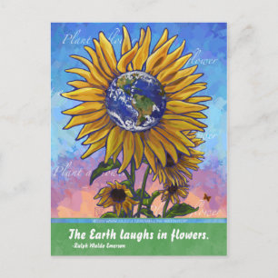 Postal Cita de girasol