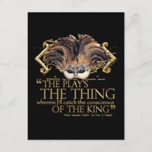 Postal Cita de Hamlet Play (versión Gold)