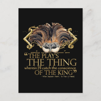 Postal Cita de Hamlet Play (versión Gold)