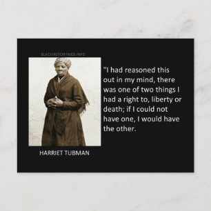 Postal Cita de Harriet Tubman