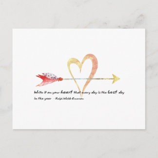 Postal Cita de Heart Emerson