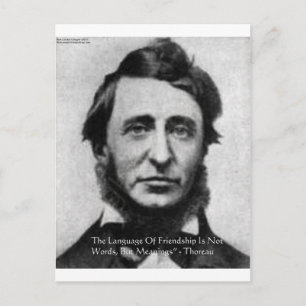 Postal Cita de Henry David Thoreau