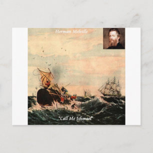 Postal Cita de Herman Melville Llámame Ismael